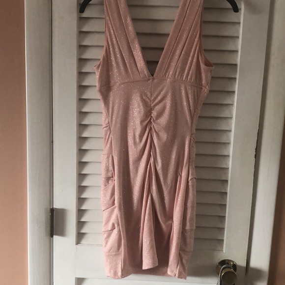 “Deb” Pink Sparkle Party Dress - Picture 2 of 4